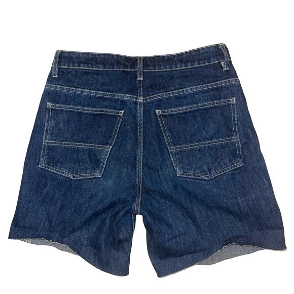 Organic Basics x ISKO Denim Shorts 28 Raw Hem Sustainable Organic Cotton Blue - Picture 9 of 15